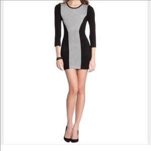 French Connection, Black/Grey Mini Dress, 2